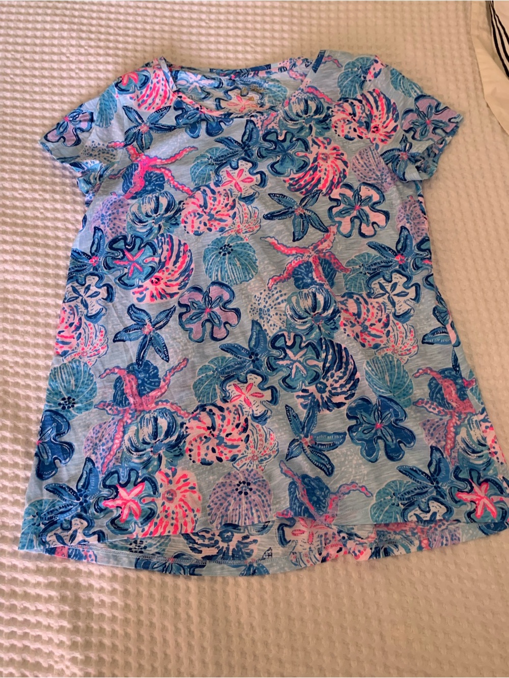EUC Lilly Pulitzer Etta Scoop Neck Top Size Medium